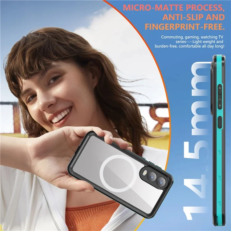 REDPEPPER A Series For Samsung Galaxy S25 Edge Case IP68 Waterproof Phone Cover Compatible with MagSafe - Blue