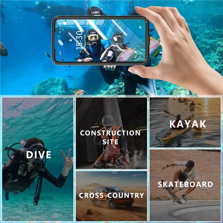 REDPEPPER A Series For Samsung Galaxy S25 Edge Case IP68 Waterproof Phone Cover Compatible with MagSafe - Blue