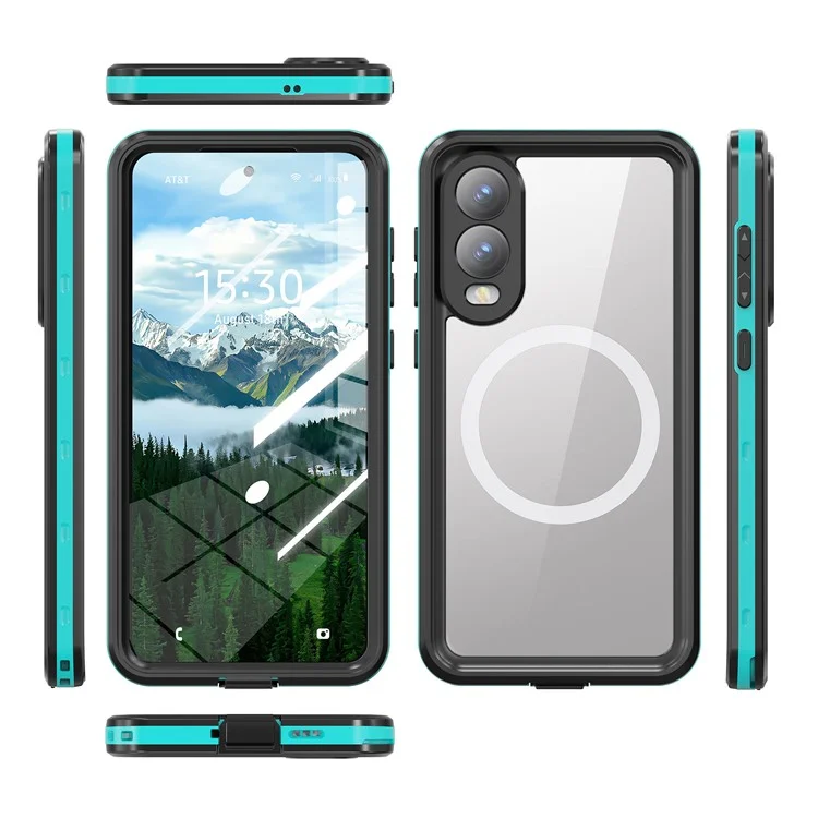 REDPEPPER A Series For Samsung Galaxy S25 Edge Case IP68 Waterproof Phone Cover Compatible with MagSafe - Blue