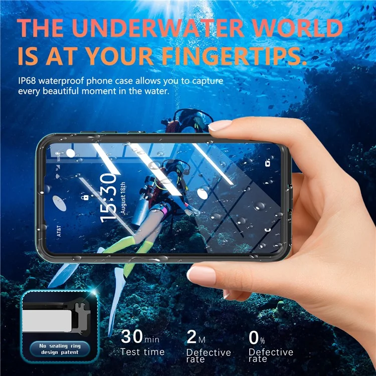 REDPEPPER A Series For Samsung Galaxy S25 Edge Case IP68 Waterproof Phone Cover Compatible with MagSafe - Blue