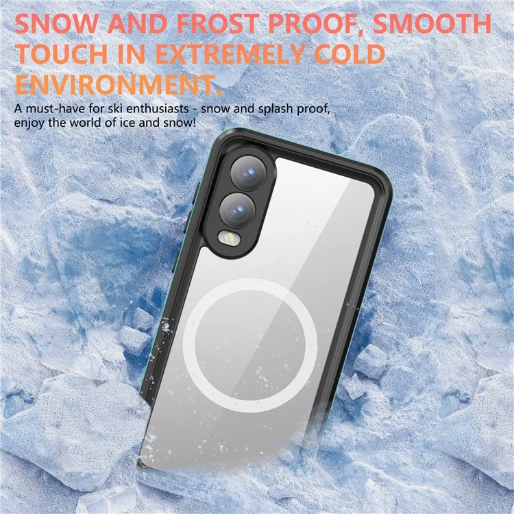 REDPEPPER A Series For Samsung Galaxy S25 Edge Case IP68 Waterproof Phone Cover Compatible with MagSafe - Blue