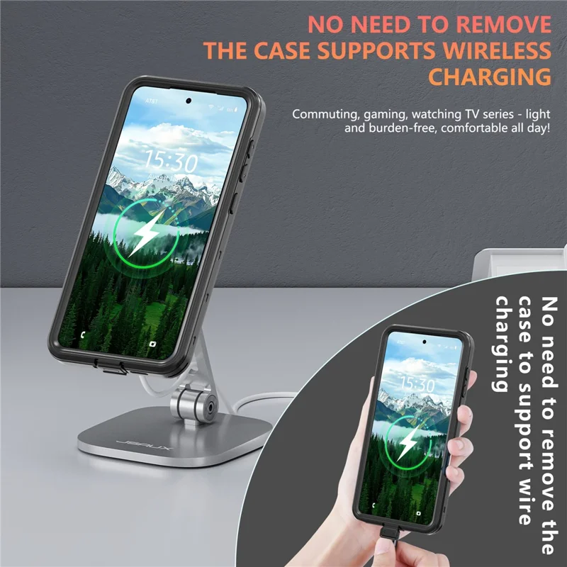 REDPEPPER A Series For Samsung Galaxy S25 Edge Case IP68 Waterproof Phone Cover Compatible with MagSafe - Black