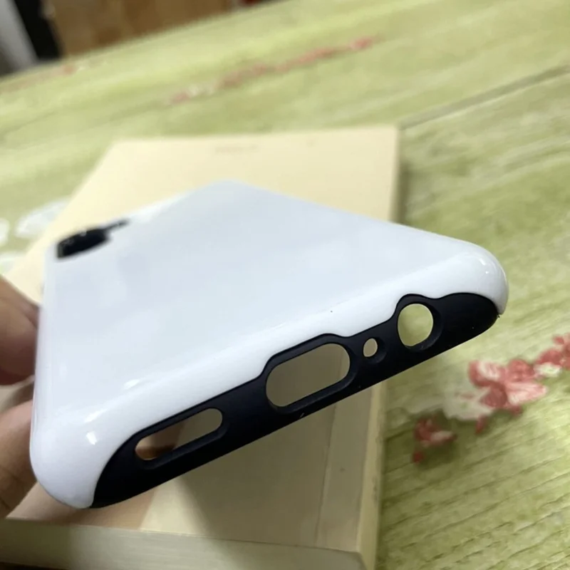 Bulk Purchasing For Samsung Galaxy S23 Case PC + TPU Blank Phone Cover Support 3D Heat Transfer Printing - White Large Hole Glossy