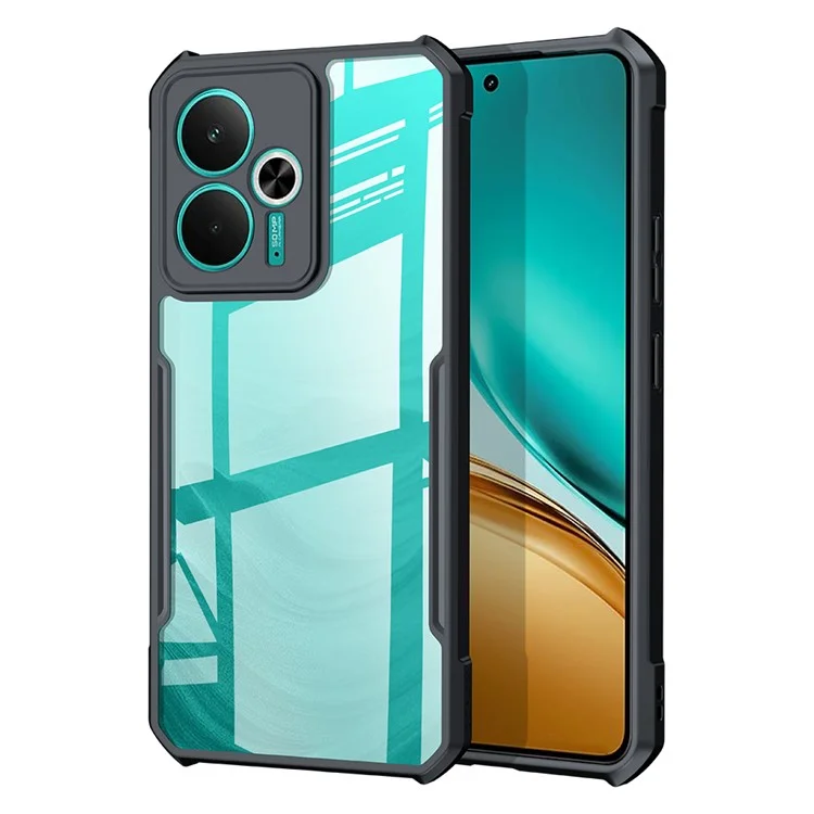 XUNDD für Realme 14T 5G Hülle Stoßfeste TPU + Acryl Transparent Rückseite Handyhülle