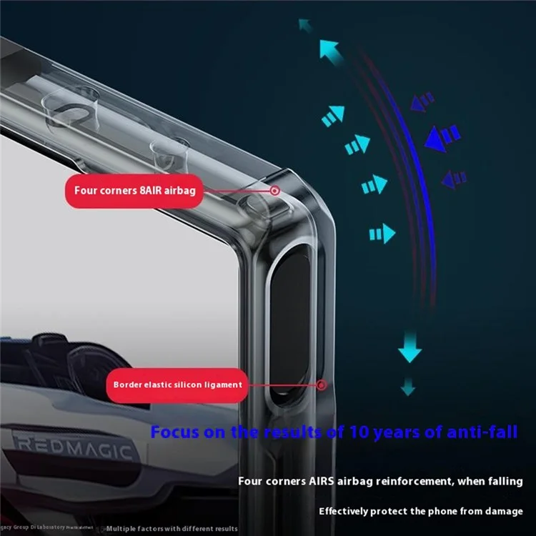 XUNDD For ZTE nubia RedMagic 10 Air 5G Case Dropproof TPU + Acrylic Clear Back Phone Cover
