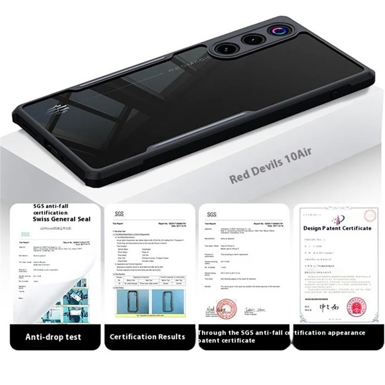 XUNDD For ZTE nubia RedMagic 10 Air 5G Case Dropproof TPU + Acrylic Clear Back Phone Cover