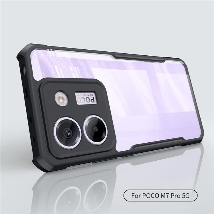 XUNDD For Xiaomi Poco M7 Pro 5G Case Dropproof TPU + Acrylic Clear Back Phone Cover