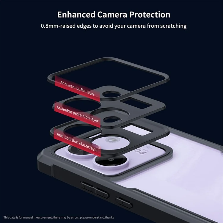 XUNDD For Xiaomi Poco M7 Pro 5G Case Dropproof TPU + Acrylic Clear Back Phone Cover