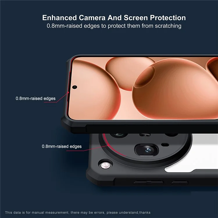 XUNDD per Oppo Find X8 Ultra 5G Cover Antiurto TPU + Acrilico Trasparente Custodia Posteriore per Telefono