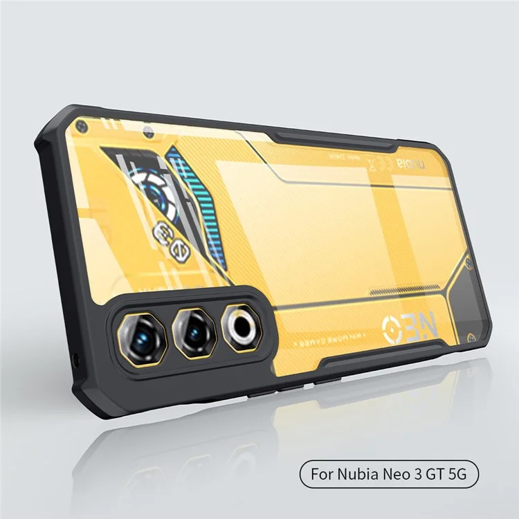 Capa XUNDD para ZTE nubia Neo 3 GT 5G à Prova de Quedas TPU + Acrílico Transparente para Celular
