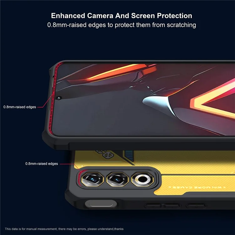 Capa XUNDD para ZTE nubia Neo 3 GT 5G à Prova de Quedas TPU + Acrílico Transparente para Celular