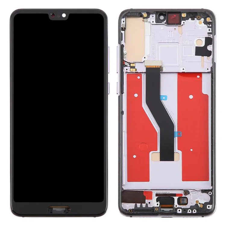 For Huawei P20 Pro Grade C LCD Screen and Digitizer Assembly + Frame Part (TFT Technology) (Without Logo) - Purple