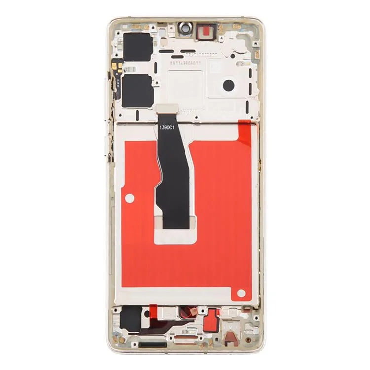 Para Huawei P30 Conjunto de Tela LCD Grau C e Digitalizador + Moldura (Tecnologia TFT) (Sem Logotipo) - Dourado