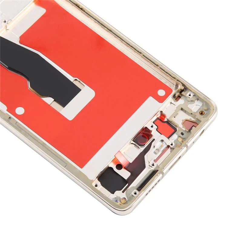 Para Huawei P30 Conjunto de Tela LCD Grau C e Digitalizador + Moldura (Tecnologia TFT) (Sem Logotipo) - Dourado