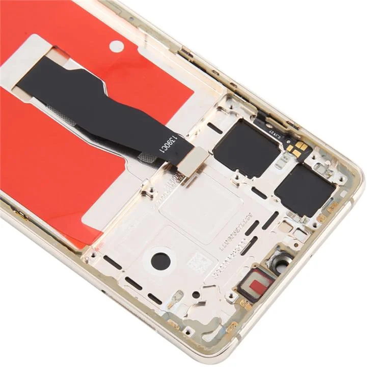 Para Huawei P30 Conjunto de Tela LCD Grau C e Digitalizador + Moldura (Tecnologia TFT) (Sem Logotipo) - Dourado