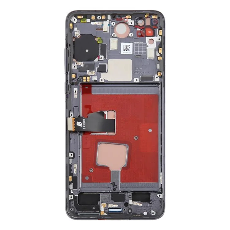 Für Huawei P40 Klasse C LCD-Bildschirm und Digitizer-Einheit + Rahmen (TFT-Technologie) (Ohne Logo) - Schwarz