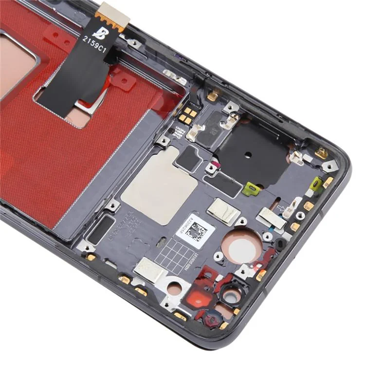 Für Huawei P40 Klasse C LCD-Bildschirm und Digitizer-Einheit + Rahmen (TFT-Technologie) (Ohne Logo) - Schwarz