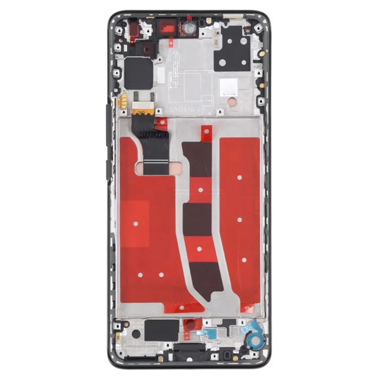 Für Huawei nova 8 4G OEM Klasse S OLED-Bildschirm und Digitizer-Baugruppe + Rahmen (ohne Logo) - Schwarz