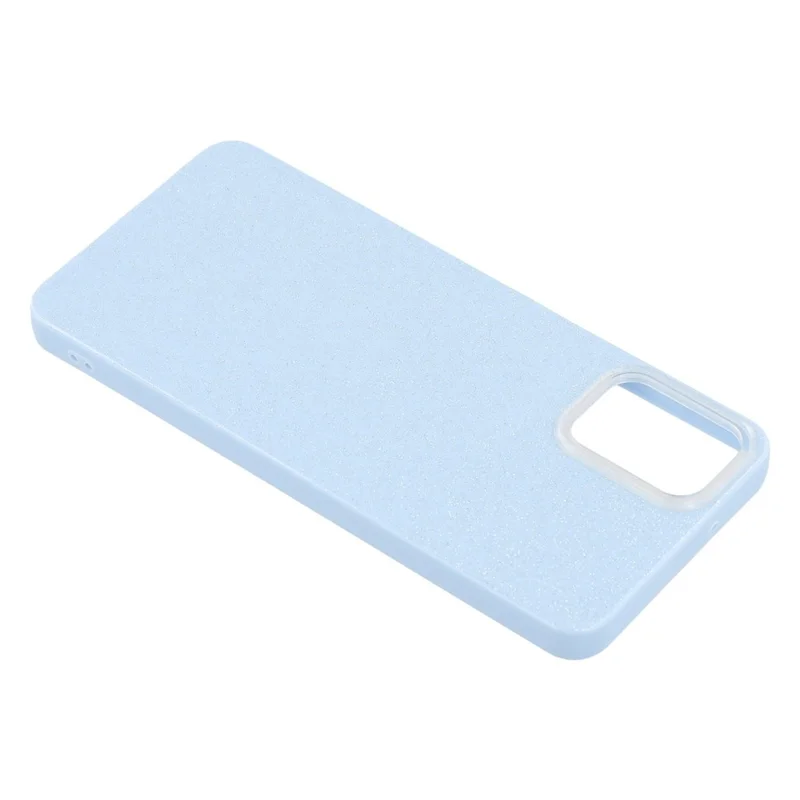 For Samsung Galaxy A06 4G Case IMD Glitter TPU Phone Cover Large Camera Cutout - Sky Blue