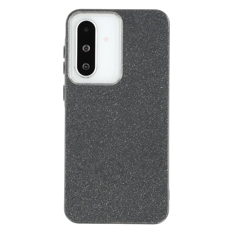 For Samsung Galaxy A26 5G Case IMD Glitter TPU Phone Cover Large Camera Cutout - Black