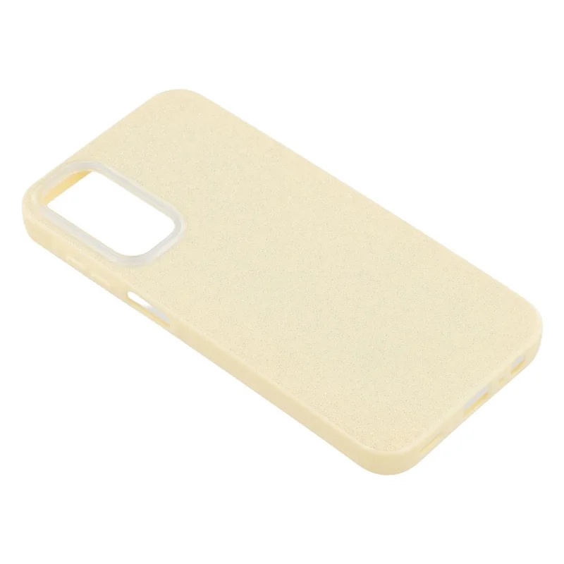 For Samsung Galaxy A16 5G  /  4G Case IMD Glitter TPU Phone Cover Large Camera Cutout - Beige