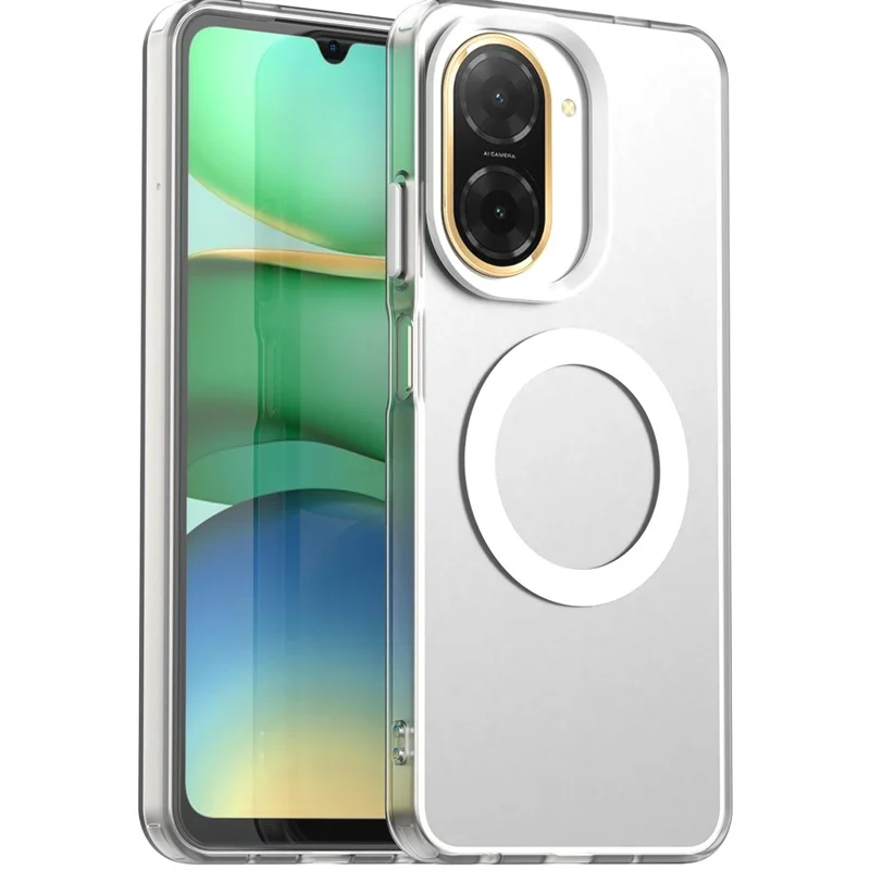 For Xiaomi Redmi A5 4G (171.7mm) Magnetic Case Anti Drop Hybrid Phone Back Cover - Transparent