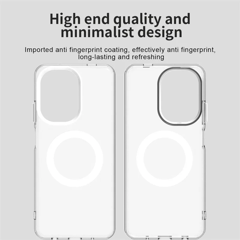 For Xiaomi Redmi A5 4G (171.7mm) Magnetic Case Anti Drop Hybrid Phone Back Cover - Transparent