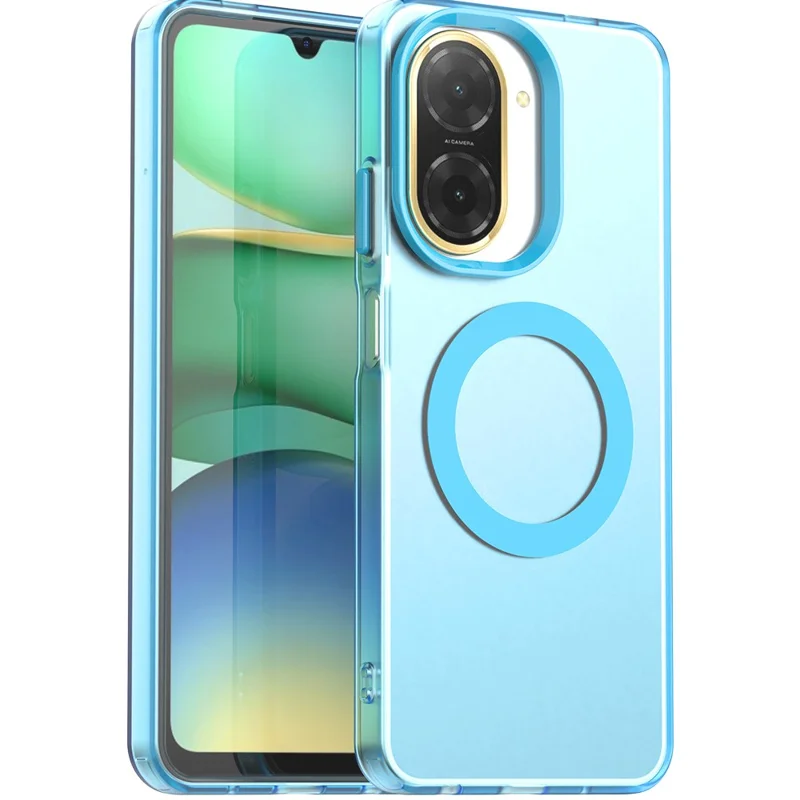 Für Xiaomi Redmi A5 4G (171,7mm) Hülle, kompatibel mit MagSafe, stoßfeste Hybrid-Handyrückseite - Blau