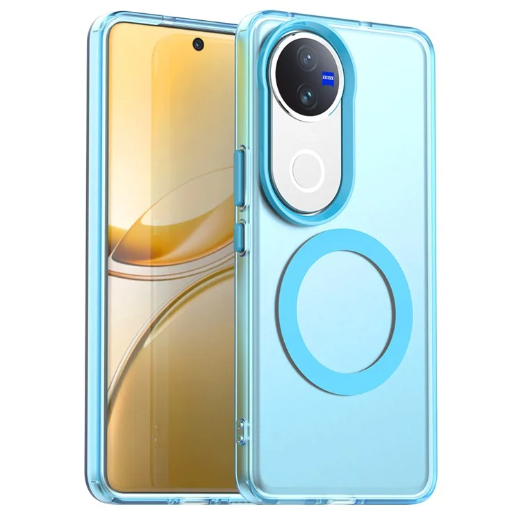 For vivo V50 5G Case Compatible with MagSafe Anti Drop Hybrid Phone Back Cover - Blue