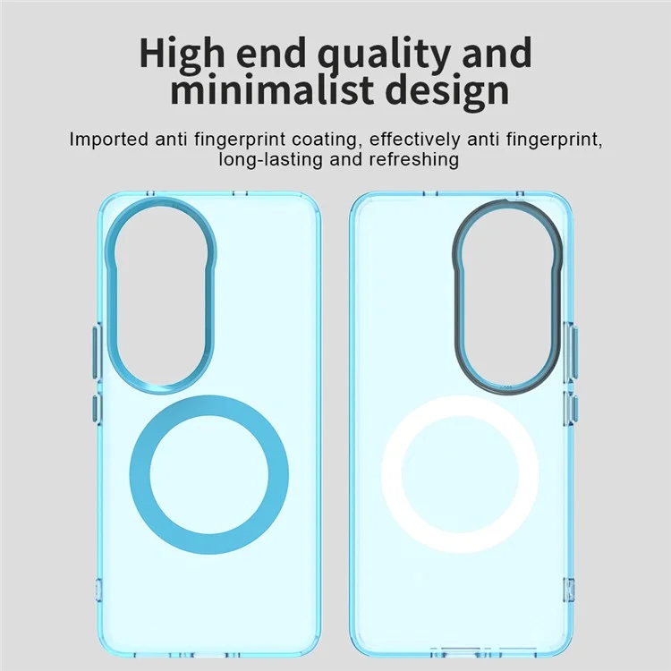 For vivo V50 5G Case Compatible with MagSafe Anti Drop Hybrid Phone Back Cover - Blue