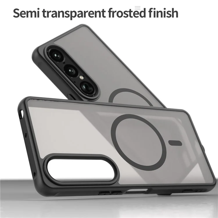 Bulk Purchasing For Sony Xperia 1 VII Case Compatible with MagSafe Anti Drop PC + TPU Phone Cover - Black