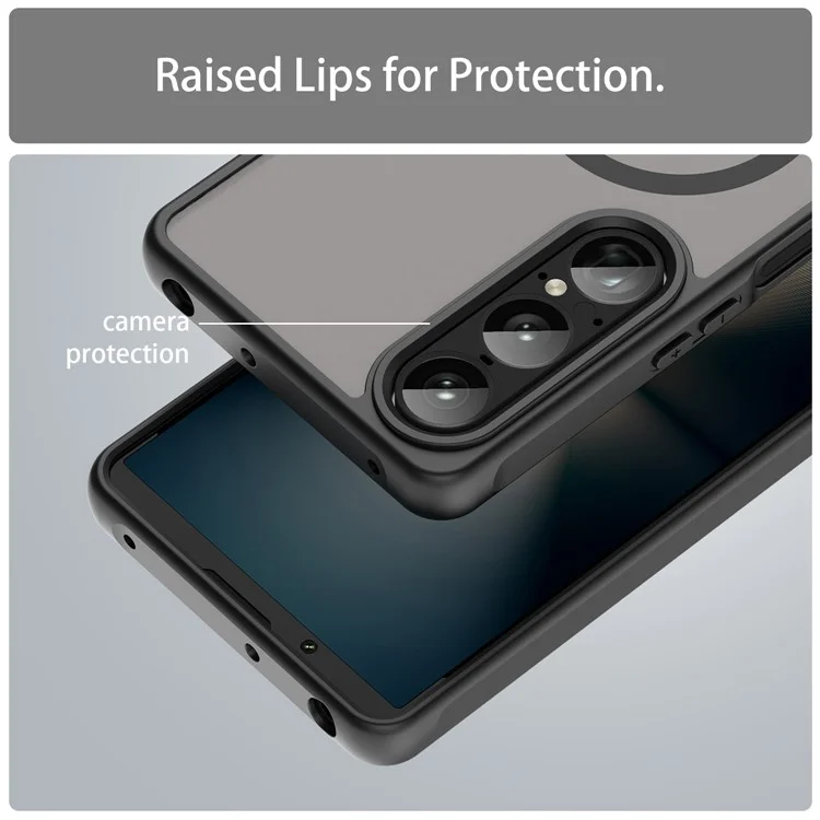 Bulk Purchasing For Sony Xperia 1 VII Case Compatible with MagSafe Anti Drop PC + TPU Phone Cover - Black