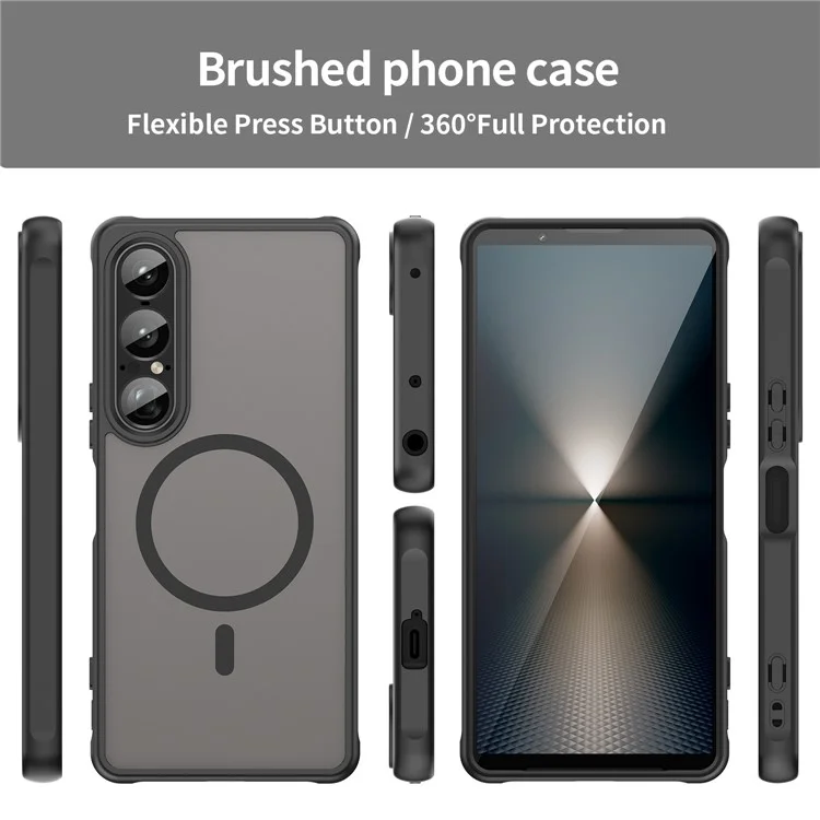 Bulk Purchasing For Sony Xperia 1 VII Case Compatible with MagSafe Anti Drop PC + TPU Phone Cover - Black