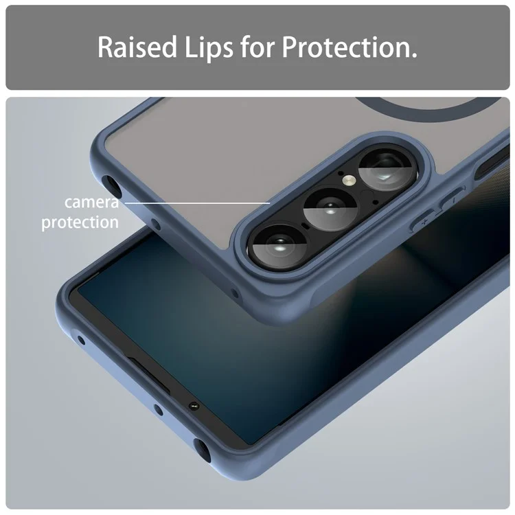 Bulk Purchasing For Sony Xperia 1 VII Case Compatible with MagSafe Anti Drop PC + TPU Phone Cover - Blue