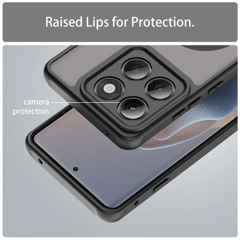 Zakup hurtowy obudowy na Motorola Edge (2025) 5G zgodnej z MagSafe, antywypadkowa obudowa PC + TPU - Czarny