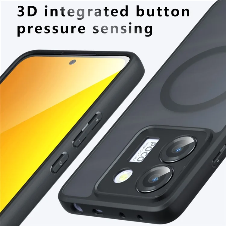 For Xiaomi Poco M7 Pro 5G Case Compatible with MagSafe TPU + PC Matte Skin Touch Phone Cover