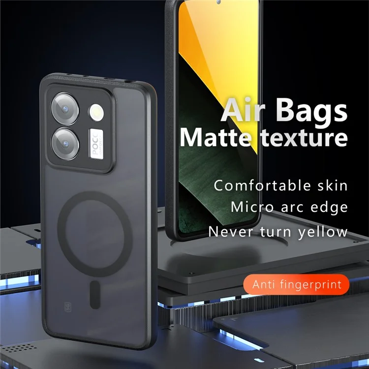 For Xiaomi Poco M7 Pro 5G Case Compatible with MagSafe TPU + PC Matte Skin Touch Phone Cover