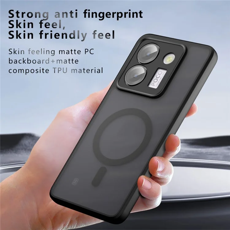 For Xiaomi Poco M7 Pro 5G Case Compatible with MagSafe TPU + PC Matte Skin Touch Phone Cover