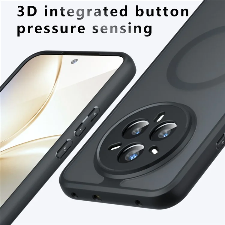 For Realme 14 Pro 5G Case Compatible with MagSafe TPU + PC Matte Skin Touch Phone Cover