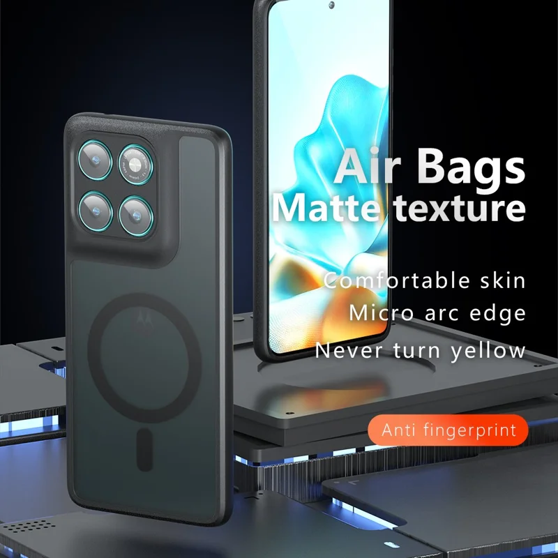 Funda para Motorola Edge 60 Fusion 5G Compatible con MagSafe, TPU + PC, Tacto Mate, Carcasa para Teléfono