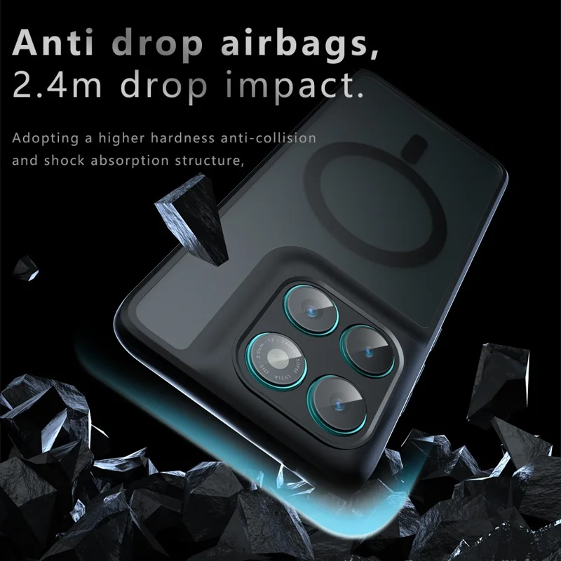 Funda para Motorola Edge 60 Fusion 5G Compatible con MagSafe, TPU + PC, Tacto Mate, Carcasa para Teléfono