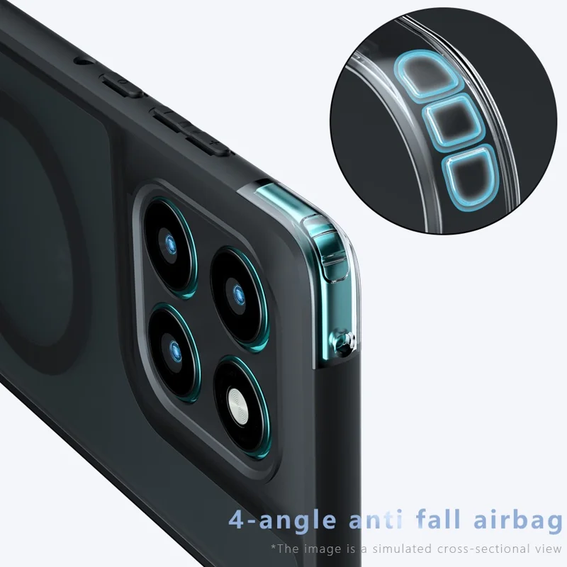 Funda para Motorola Edge 60 Fusion 5G Compatible con MagSafe, TPU + PC, Tacto Mate, Carcasa para Teléfono