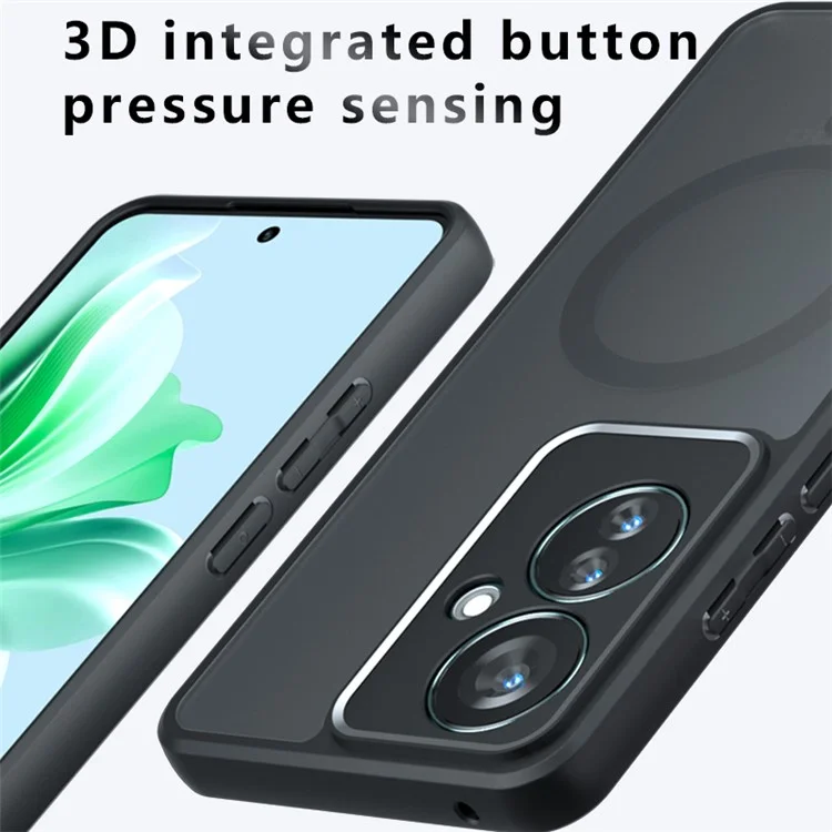 Étui pour Oppo Reno11 F 5G Compatible avec MagSafe TPU + PC Coque de téléphone Finition Mate et Tactile