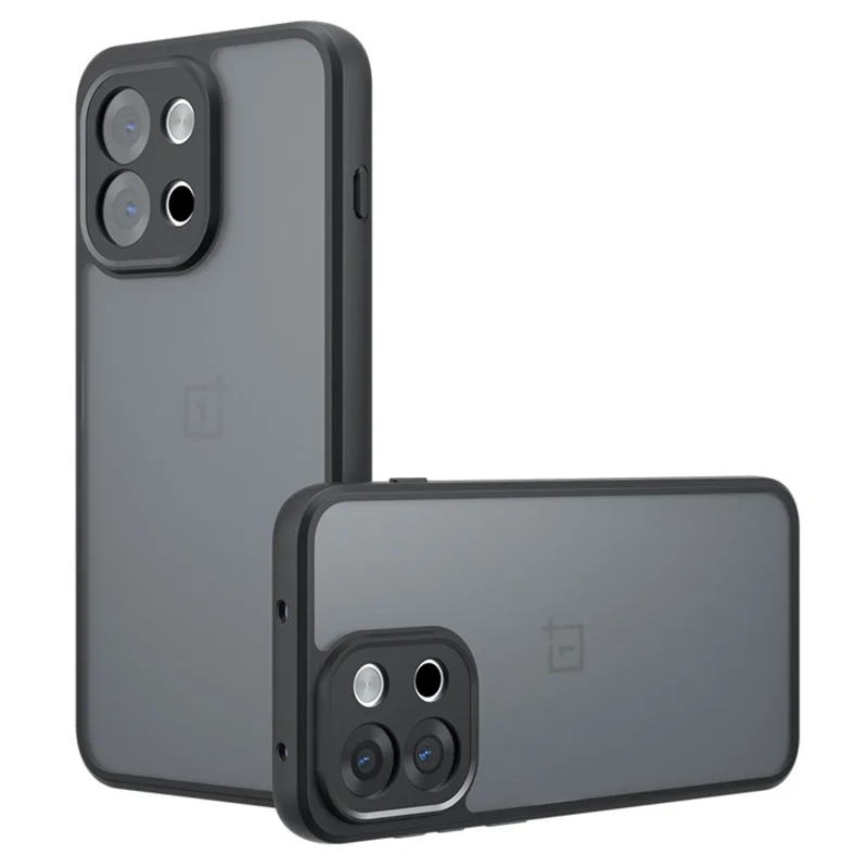 For OnePlus OnePlus 13T 5G Case Skin-Touch TPU + PC Matte Phone Back Cover, Transparent Black