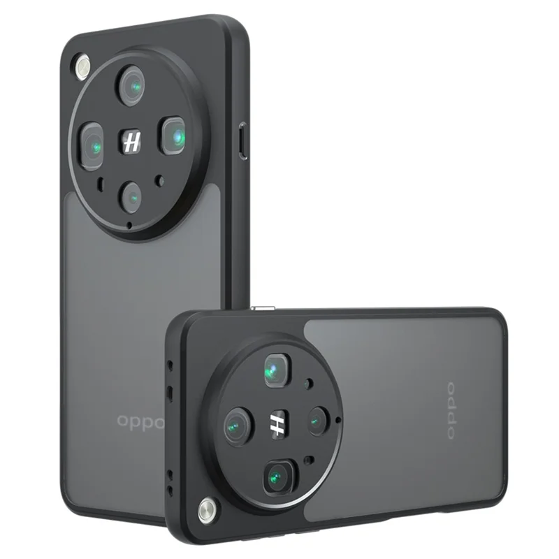 For Oppo Find X8 Ultra 5G Case Skin-Touch TPU + PC Matte Phone Back Cover, Transparent Black