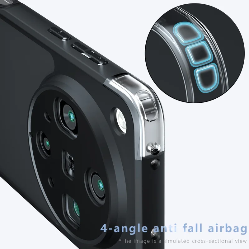 For Oppo Find X8 Ultra 5G Case Skin-Touch TPU + PC Matte Phone Back Cover, Transparent Black