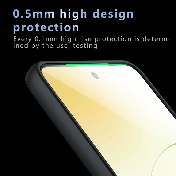 Funda para vivo V50 Lite 5G con Tacto Suave TPU + PC Carcasa Mate para Móvil, Transparente Negro