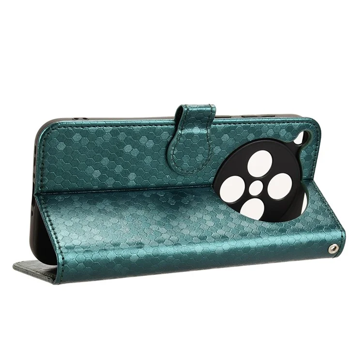 For Oppo Find X8s+ 5G Wallet Case Dot Pattern Imprint PU Leather Phone Cover - Green