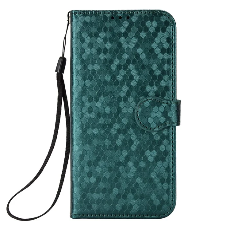 For Oppo Find X8s+ 5G Wallet Case Dot Pattern Imprint PU Leather Phone Cover - Green