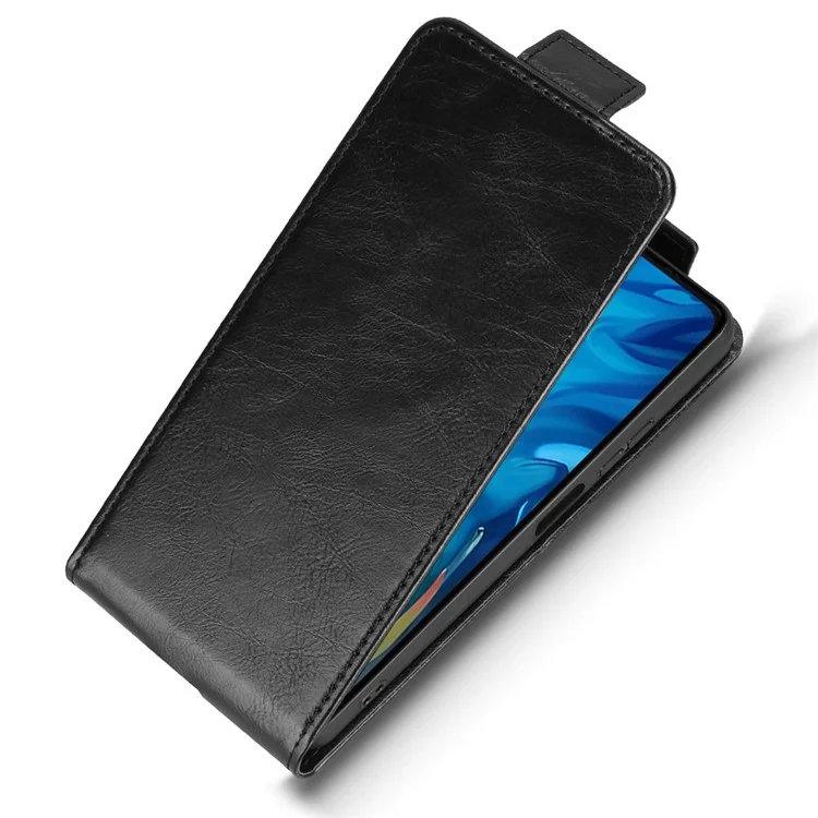 Pour Doogee Note 59 Pro / Note 59 Étui à Rabat Vertical avec Fermoir Magnétique en Cuir et Porte-Carte - Noir